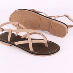 Giày Sandal Nữ Quai Ngang Có Bigsize Hishoo S023