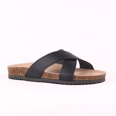 Dép đế trấu birken quai ngang chéo premium HISHOO B096
