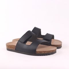 Dép đế trấu birken bé trai bé gái quai ngang xé dán premium HISHOO B105