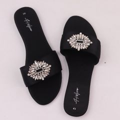 Dép Lê Nữ Đế Bệt Quai Ngang Đính đá có Bigsize HISHOO S146