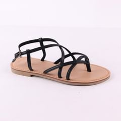 Giày Sandal Nữ Quai hậu Xỏ Ngón Dây Mảnh Hishoo S022