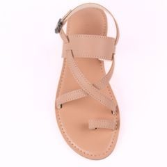 Giày Sandal Nữ Đế Bệt Quai Chéo Dây Mảnh Hishoo S057