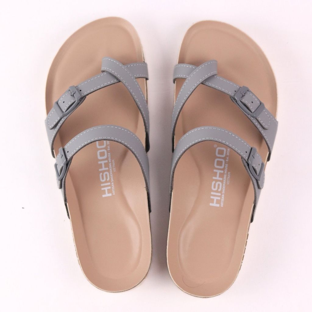 Dép đế trấu birken xỏ ngón premium HISHOO B098