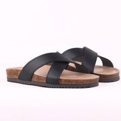 Dép đế trấu birken bé trai bé gái quai ngang chéo premium HISHOO B096