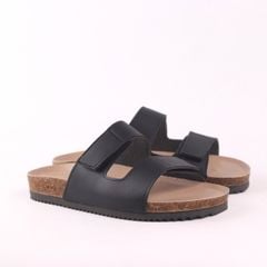 Dép đế trấu birken quai ngang xé dán premium HISHOO B105