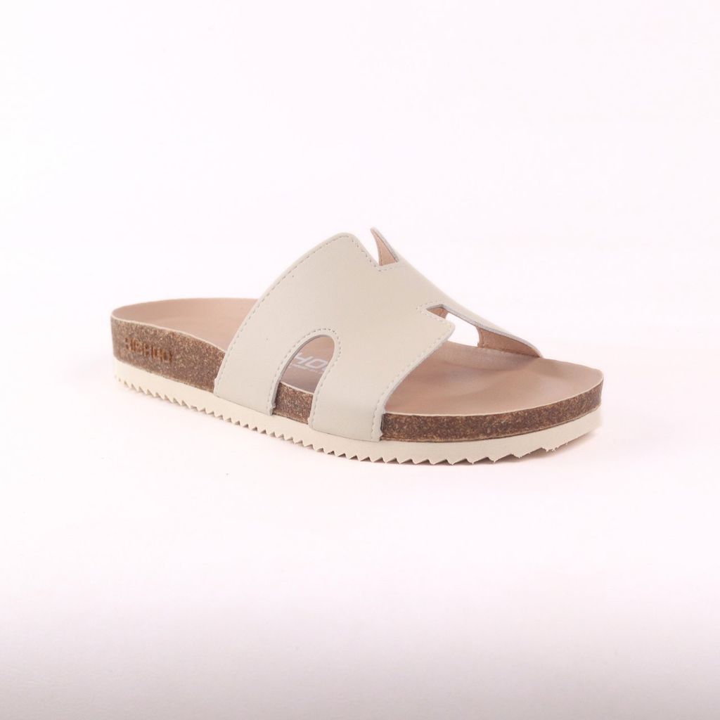 Dép đế trấu birken chữ H premium HISHOO B095
