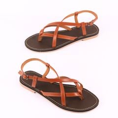 Giày Sandal Nữ Quai Ngang Có Bigsize Hishoo S023