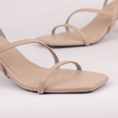 Giày Sandal Cao Gót Cao 7cm Quai Mảnh Hishoo S165
