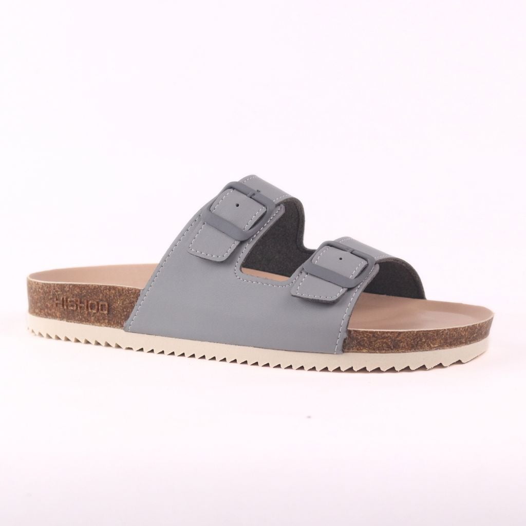 Dép đế trấu birken 2 khoá premium HISHOO B093