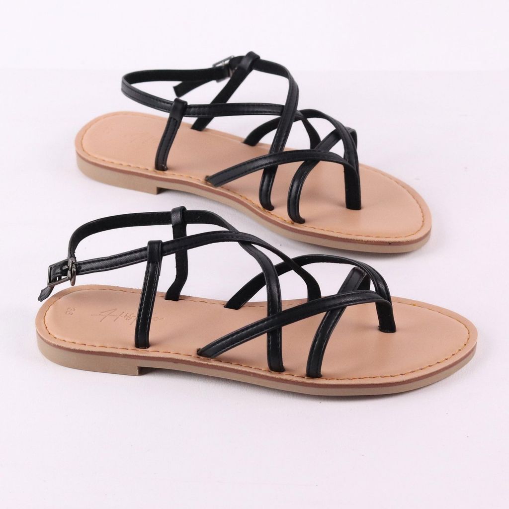 Giày Sandal Nữ Quai hậu Xỏ Ngón Dây Mảnh Hishoo S022