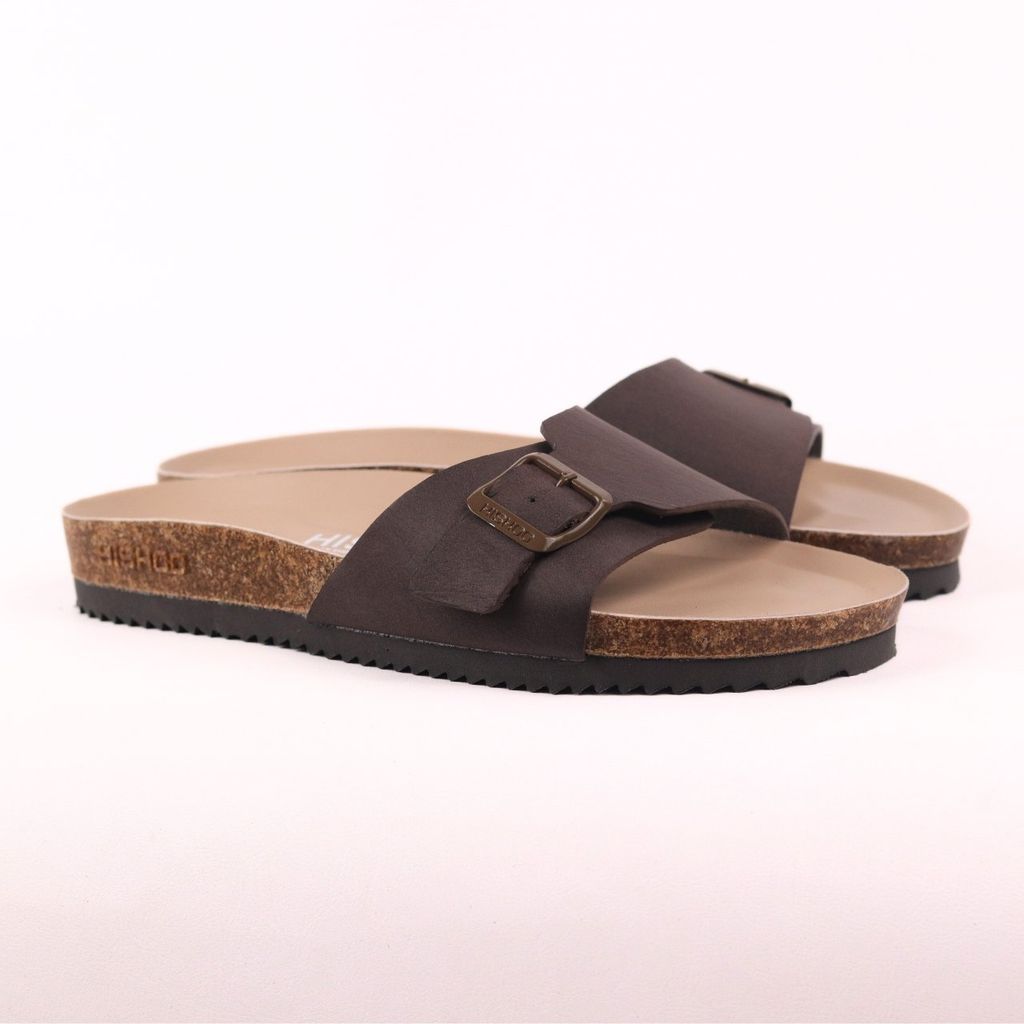 Dép đế trấu birken bé trai bé gái 1 khoá premium HISHOO B113