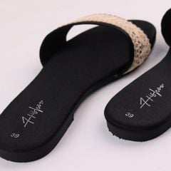 Dép Lê Nữ Đế Bệt Quai Ngang Đính Ngọc có Bigsize HISHOO S077