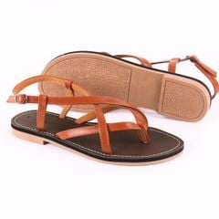Giày Sandal Nữ Quai Ngang Có Bigsize Hishoo S023