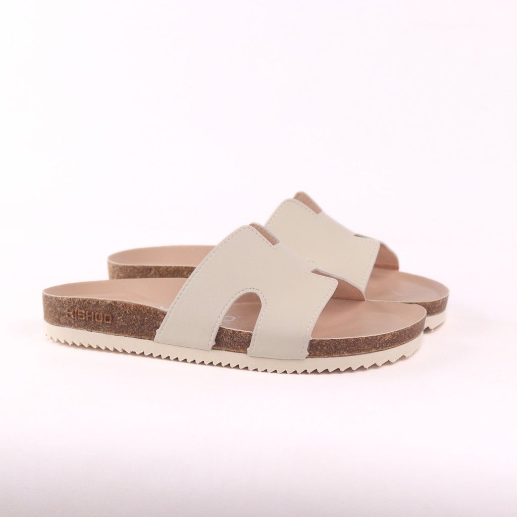 Dép đế trấu birken bé trai bé gái chữ H premium HISHOO B095