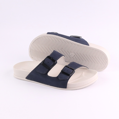 Dép quai ngang Da Nubuck 2 Khoá HISHOO D111