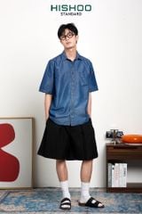 Dép đế trấu birken quai ngang xé dán MẶT ĐEN HISHOO S105