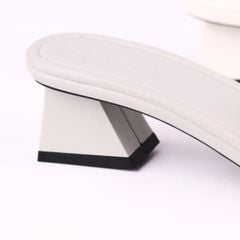 Giày Cao Gót 5cm Đế Vuông Quai Ngang Hishoo S039
