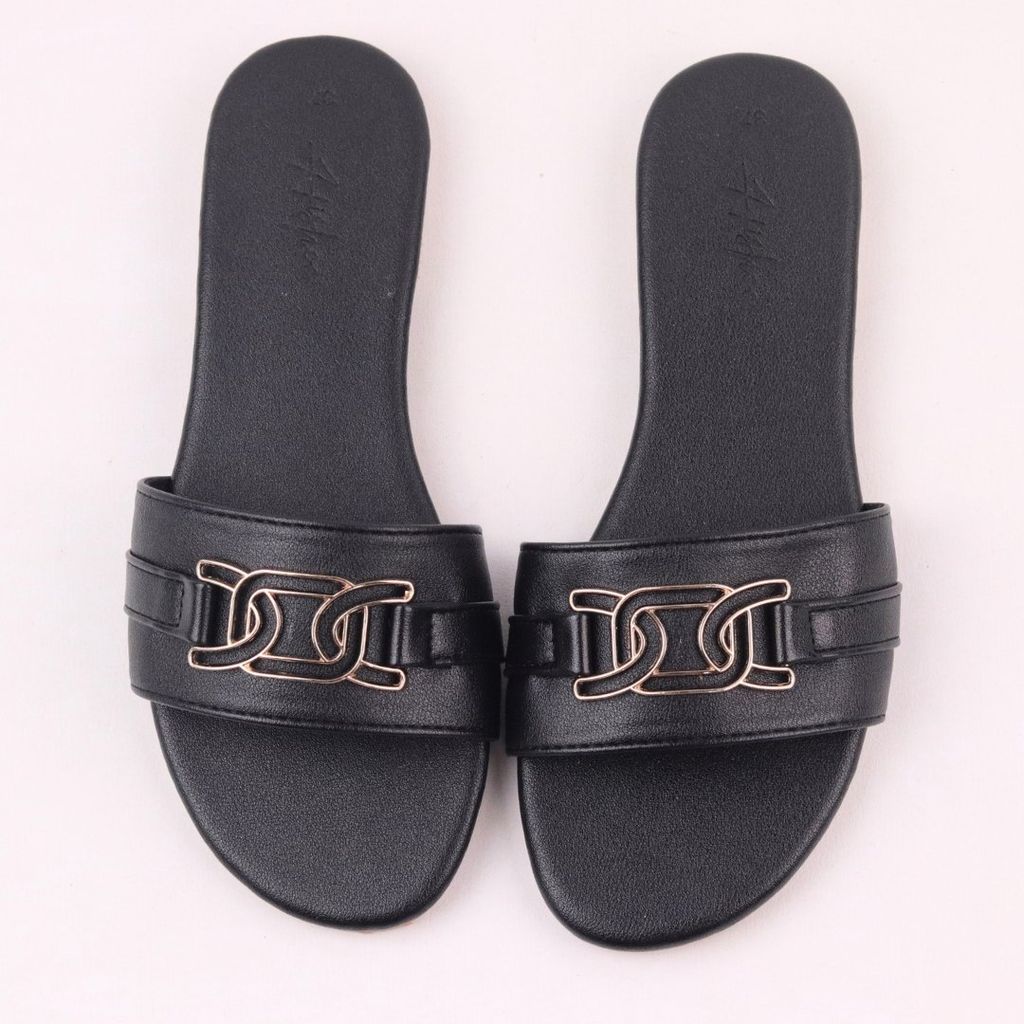 Dép Lê Nữ Đế Bệt Quai Ngang Khoá Vuông HISHOO S064