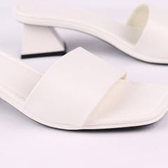 Giày Cao Gót 5cm Đế Vuông Quai Ngang Hishoo S039