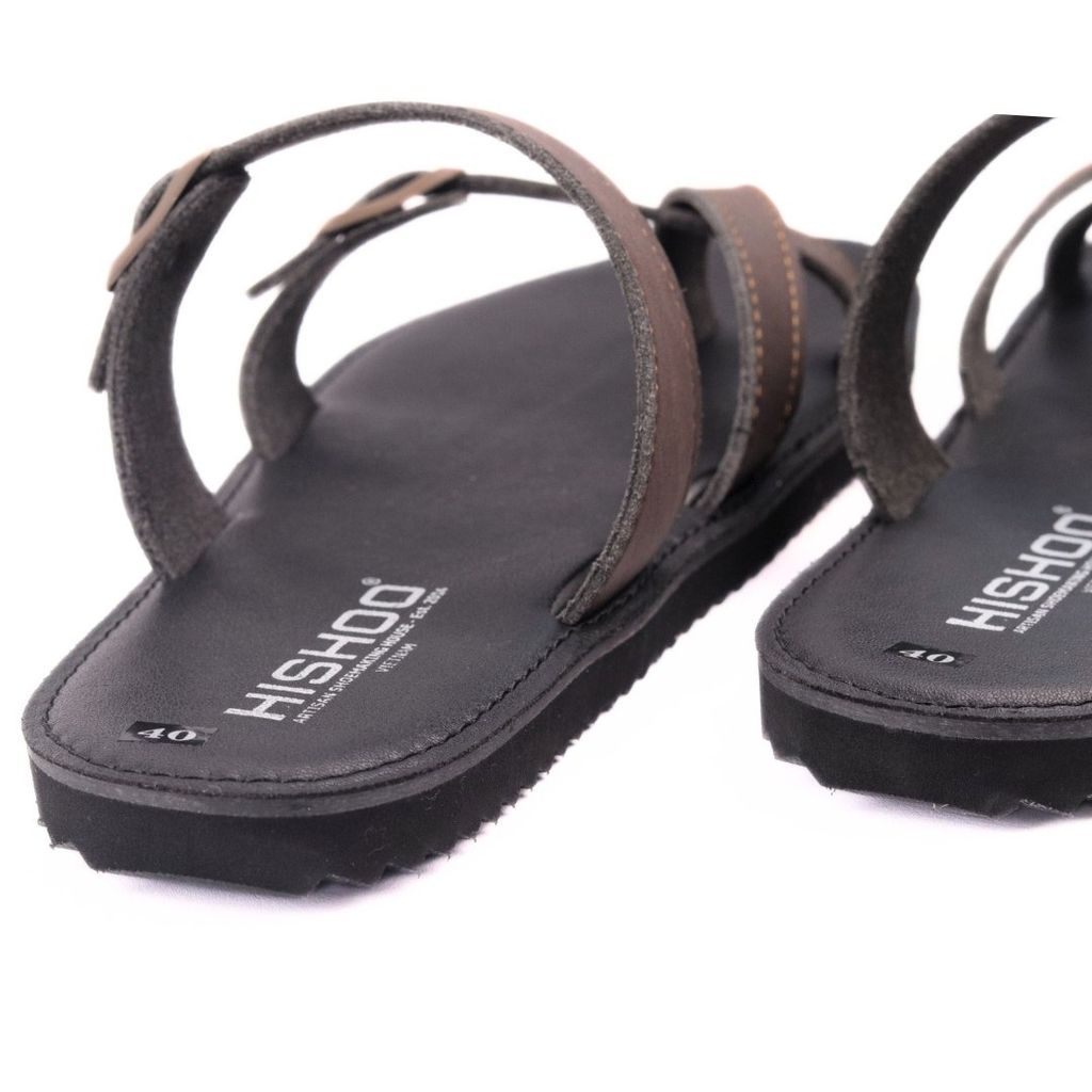 Dép lê bệt Daily Trek sandal (sandal đi bộ đường dài) Nam xỏ ngón lót da premium Felix HISHOO P098