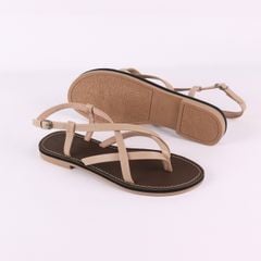 Giày Sandal Nữ Quai Ngang Có Bigsize Hishoo S023