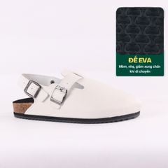 Dép đế trấu Sandal sục Boston Sandal quai ngang da lộn HISHOO R111