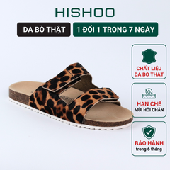 Dép đế trấu birken xé dán Beo Cowhide HISHOO M105