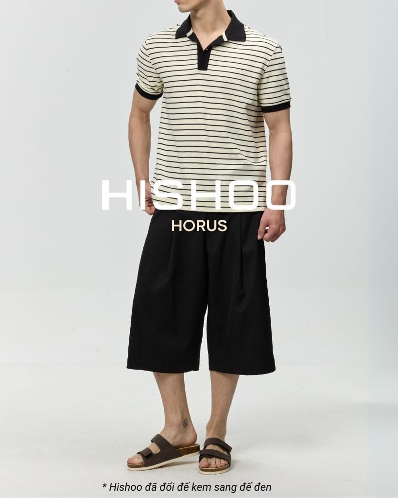 Dép đế trấu birken quai ngang xé dán premium HISHOO B105