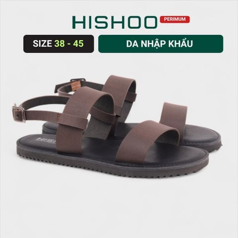 Dép Sandal Daily Trek sandal (sandal đi bộ đường dài) Nam quai ngang da premium Felix HISHOO P050