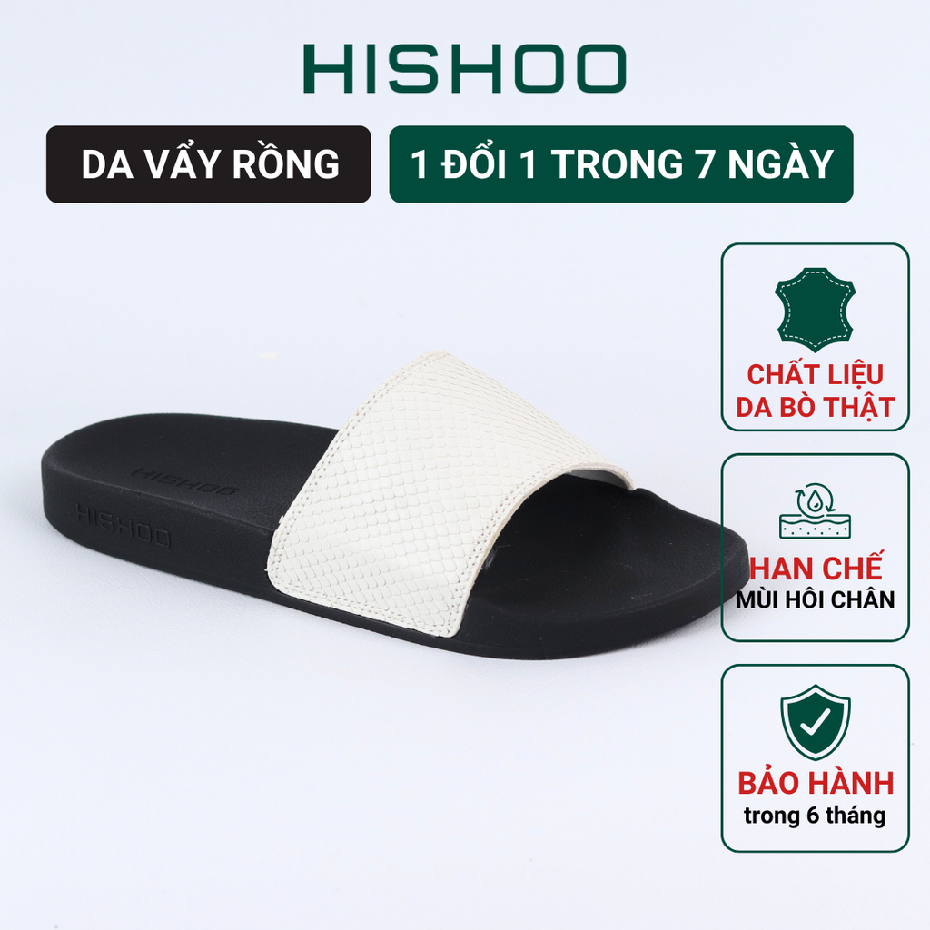 Dép quai ngang Da Vẩy Rồng HISHOO U666