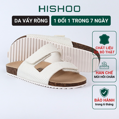 Dép đế trấu birken xé dán Da Vẩy Rồng HISHOO M105