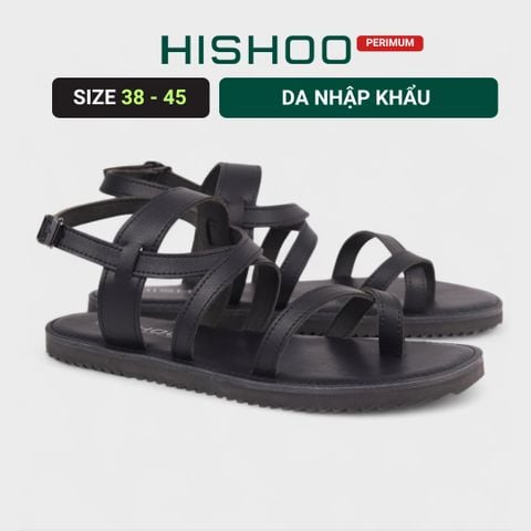 Dép Sandal Daily Trek sandal (sandal đi bộ đường dài) Nam quai chéo lót da premium Felix HISHOO P030
