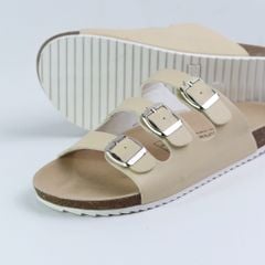 Dép đế trấu birken quai ngang 3 khoá HISHOO S092