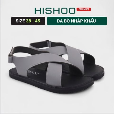 Dép Sandal Daily Trek Sandal (Sandal đi bộ đường dài) Nam quai chéo lót da premium Felix HISHOO P002