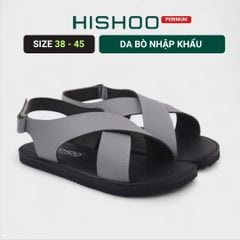 Dép Sandal Daily Trek Sandal (Sandal đi bộ đường dài) Nam quai chéo lót da premium Felix HISHOO P002