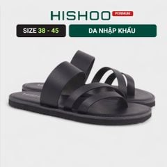 Dép lê bệt Daily Trek sandal (sandal đi bộ đường dài) Nam xỏ ngón lót da premium Felix HISHOO P035