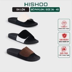 Dép quai ngang da bò Xé dán HISHOO U115