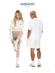 Dép đế trấu birken 2 khoá Kem Vân Rắn premium HISHOO B093