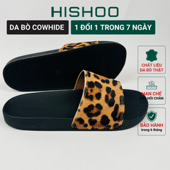 Dép quai ngang da bò Beo Cowhide HISHOO U555