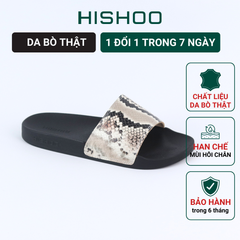 Dép quai ngang Da Rắn HISHOO U114