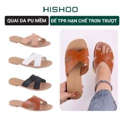 Dép Lê Nữ Đế Bệt Quai Chéo HISHOO S058