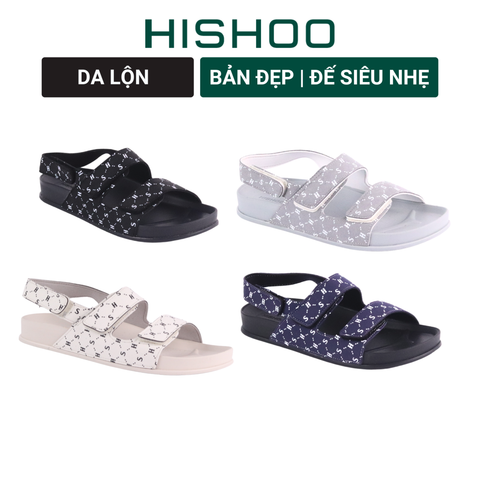 Giày Đi Học Sandal Xé dán Monogram HISHOO D131