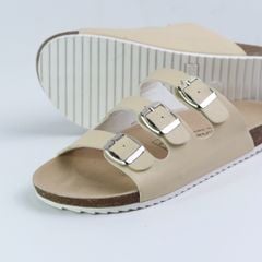 Dép đế trấu birken quai ngang 3 khoá HISHOO S092