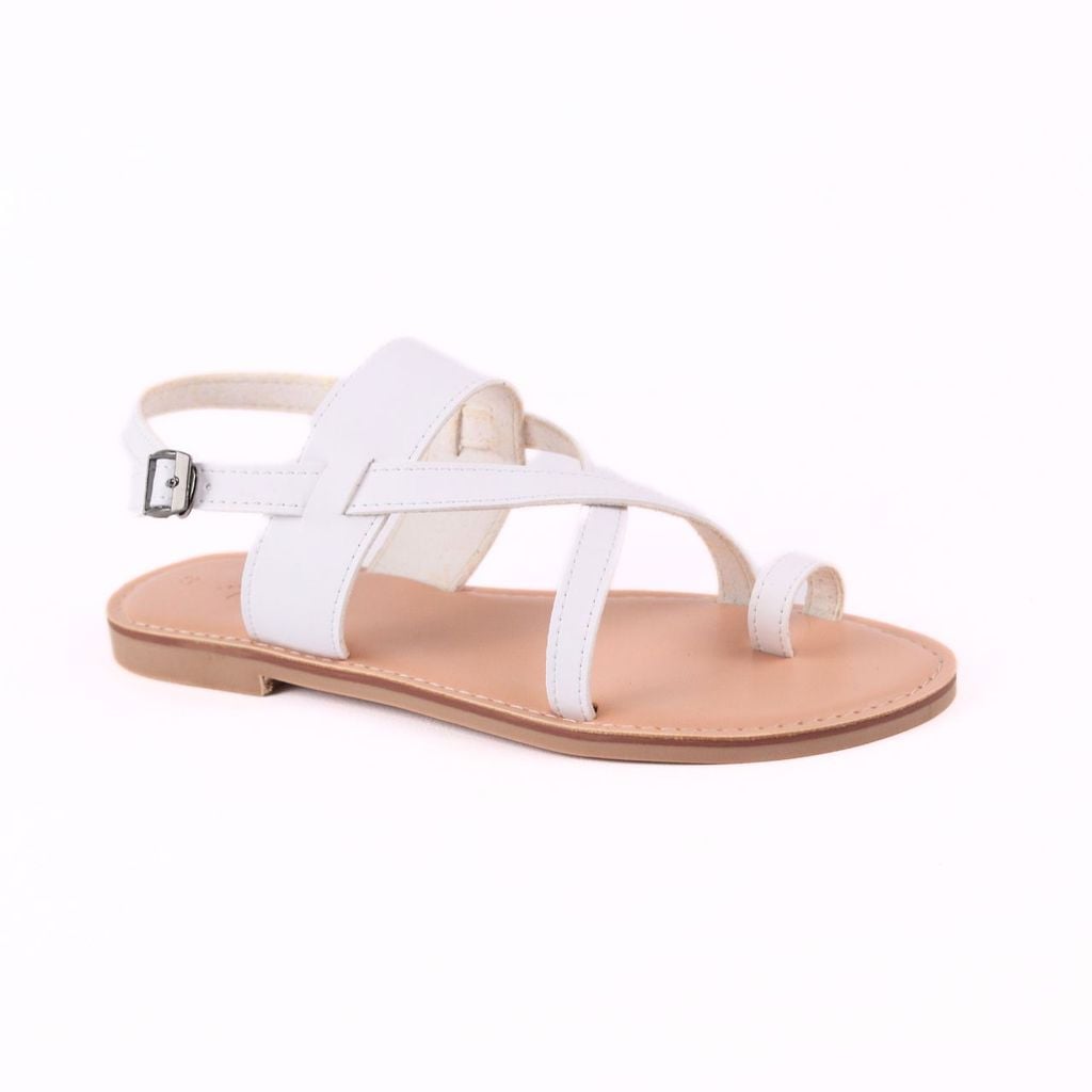 Giày Sandal Nữ Đế Bệt Quai Chéo Dây Mảnh Hishoo S057