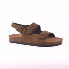 Dép đế trấu sandal birken quai ngang 2 khoá premium HISHOO H102