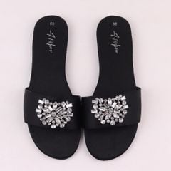 Dép Lê Nữ Đế Bệt Quai Ngang Đính đá có Bigsize HISHOO S145