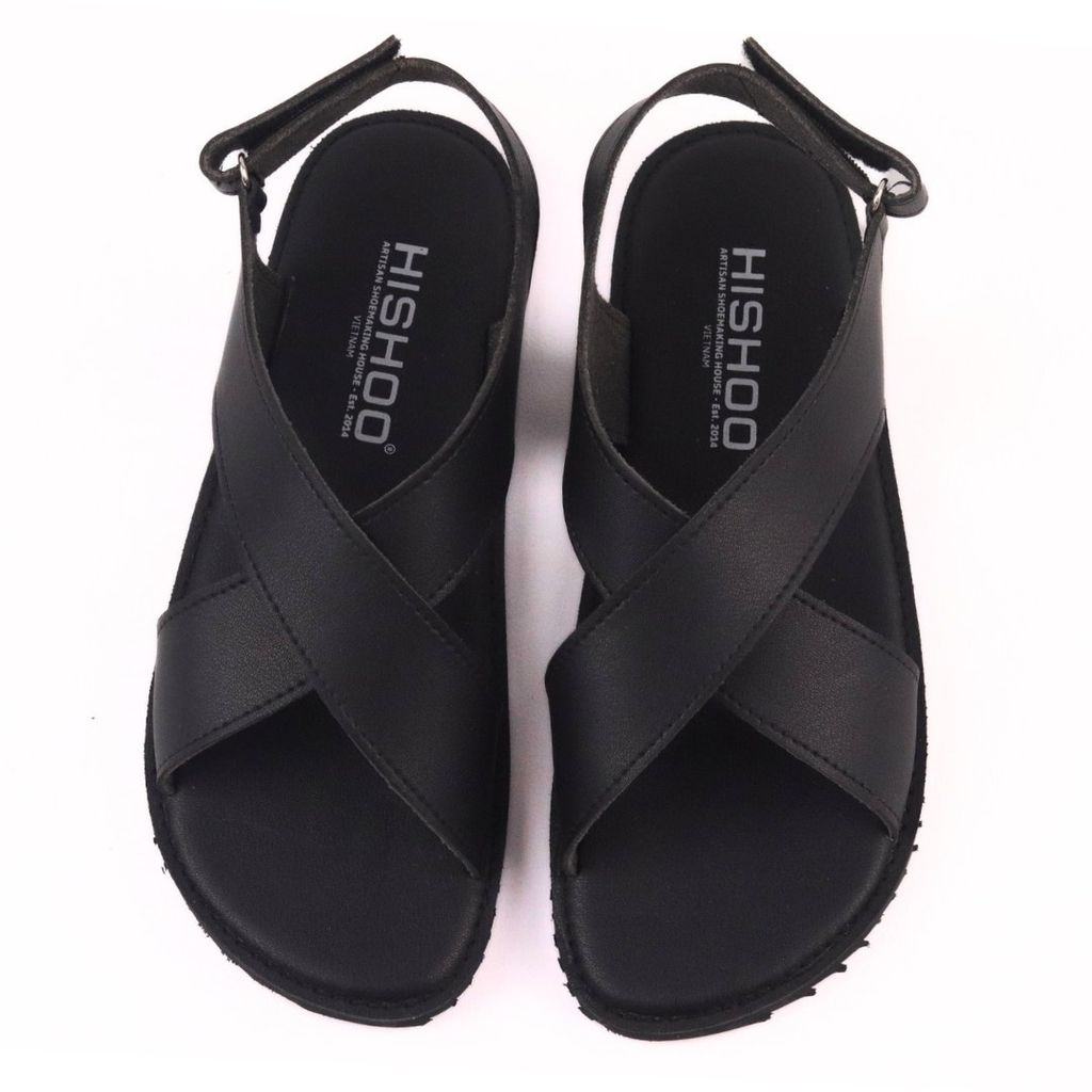 Dép Sandal Daily Trek Sandal (Sandal đi bộ đường dài) Nam quai chéo lót da premium Felix HISHOO P002