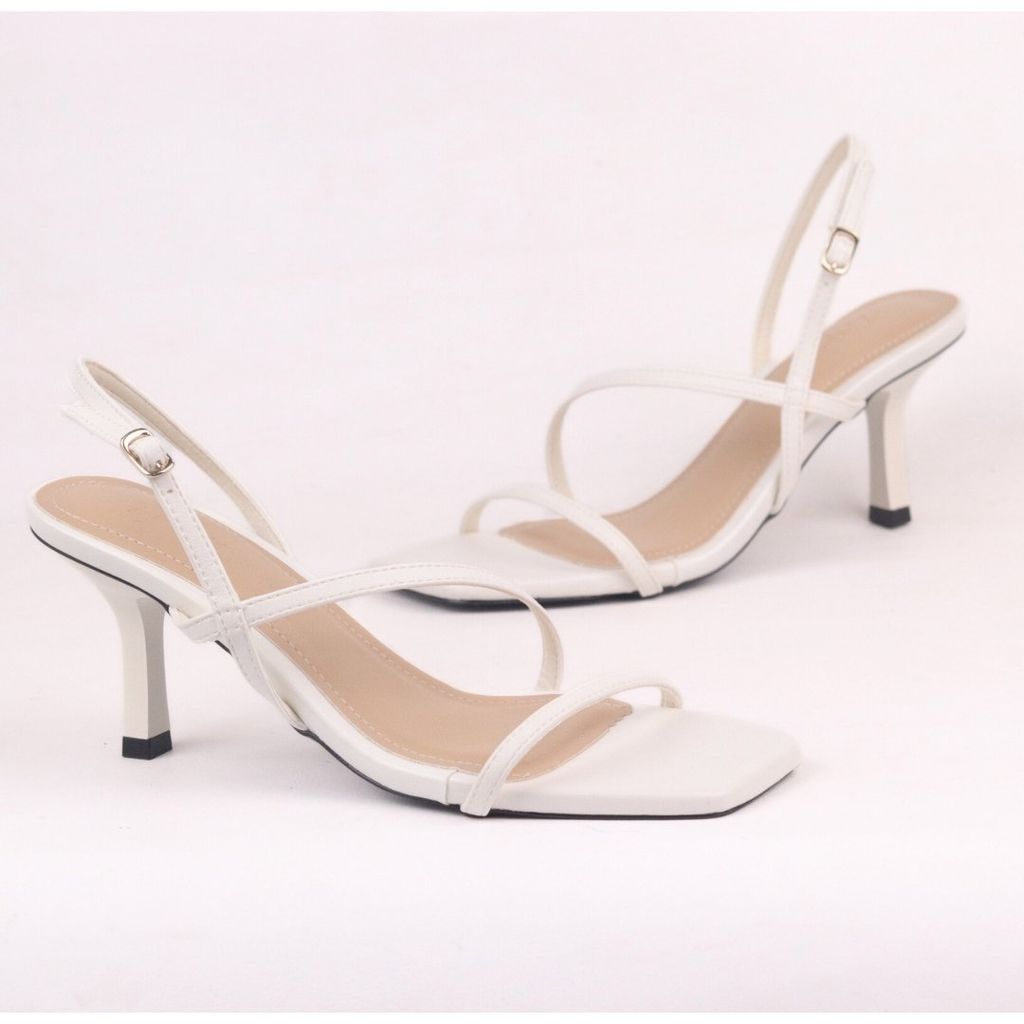 Giày Sandal Cao Gót Cao 7cm Quai Mảnh Hishoo S165