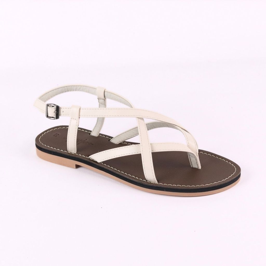 Giày Sandal Nữ Quai Ngang Có Bigsize Hishoo S023