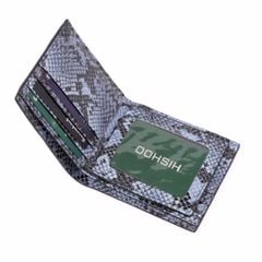 Ví Da Ngang Nam Nữ Đựng Thẻ [DA RẮN] Alpha Da Bò Phụ Kiện Hishoo V005
